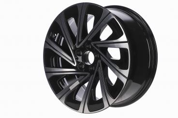 Aluminum rim multi-spoke wheel 