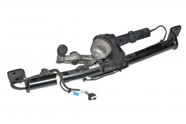 Trailer coupling with swiveling ball head 