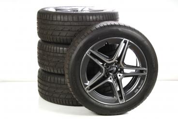 Summer Wheel and Tire Package Alloy 19 Inch with Hankook Tires for S-Class 223, Original Mercedes-AMG
