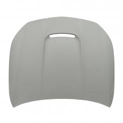 Engine hood with opening