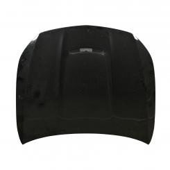 Engine hood with opening
