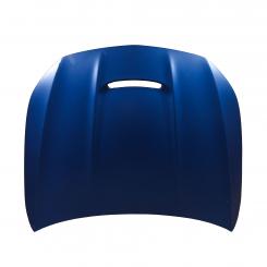Engine hood with opening