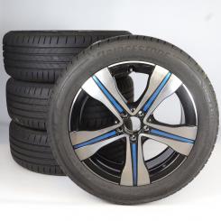 Summer Wheel and Tire Package Alloy 19 Inch with Bridgestone Tires for EQA H243, EQB X243, Original Mercedes-Benz