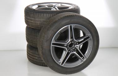 Summer Wheel and Tire Package Alloy 19 Inch with Pirelli Tires for GLB-Class X247, GLA-Class H247, Original Mercedes-AMG