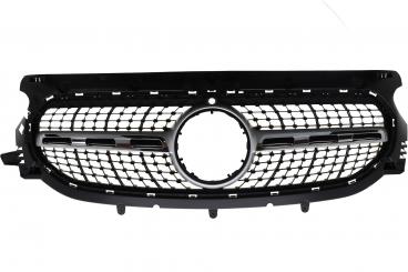 Iridium silver matt radiator grille SRV 