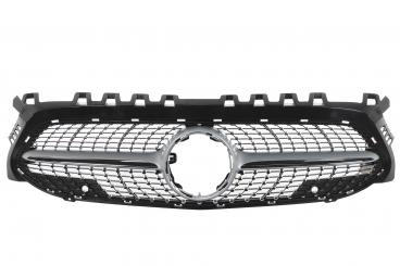 Iridium silver matt radiator grille PTS 