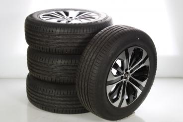 Summer Wheel and Tire Package Alloy 18 Inch with Bridgestone Tires for GLC-SUV X253, GLC-Coupe 253, Original Mercedes-Benz