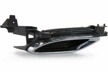 Left tailpipe trim chrome bumper cover 