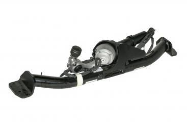 Trailer coupling with swiveling ball head 