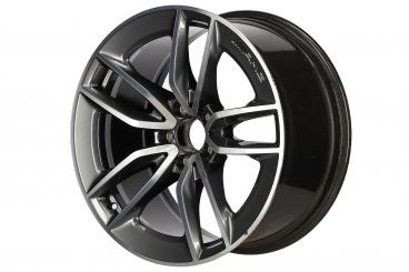 Aluminum rim, AMG 5 double-spoke wheel 