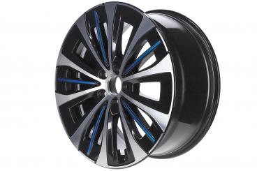 Aluminum rim multi-spoke wheel 