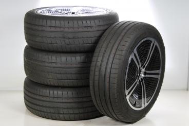 Summer Wheel and Tire Package Alloy 21 Inch with Goodyear Tires for EQS SUV 296, Original Mercedes-Benz