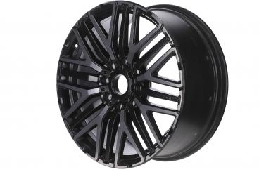 Aluminum rim AMG forged wheel with cross-spoke design 