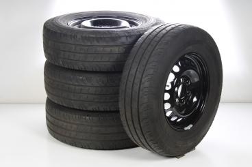 Summer Wheel and Tire Package Steel 16 Inch with Continental Tires for Sprinter VS30 Hinterradantrieb 907, Original Mercedes-Benz