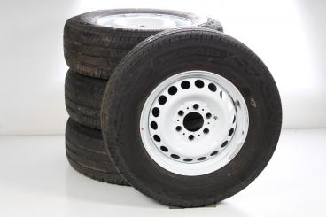 Summer Wheel and Tire Package Steel 16 Inch with Continental Tires for Sprinter VS30 Hinterradantrieb 907, Original Mercedes-Benz