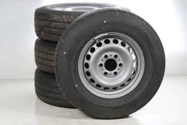 Summer Wheel and Tire Package Steel 16 Inch with Continental Tires for Sprinter VS30 Hinterradantrieb 907, Original Mercedes-Benz