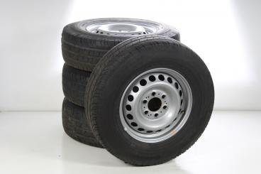Summer Wheel and Tire Package Steel 16 Inch with Continental Tires for Sprinter VS30 Vorderradantrieb 910, Original Mercedes-Benz