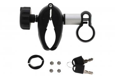 Accessory holder for 1st bicycle black/silver-colored 