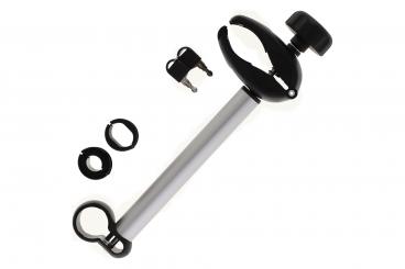 Accessory holder for 2nd bicycle black/silver-colored 