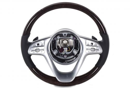 Steering wheel wood/leather/ART
