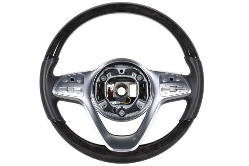 Steering wheel wood/leather/ART
