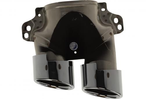 Chrome tailpipe trim panel