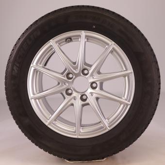 Wheel and tire assembly Alu MICHELIN/Alpin5 5 - double-spoke 
