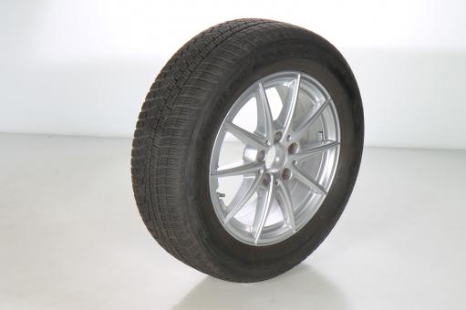 Wheel and tire assembly Alu MICHELIN/Alpin5 5 - double-spoke 