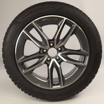 Winter Wheel and Tire Package Alloy 19 Inch with Pirelli Tires for GLA-Class H247, GLB-Class X247, Original Mercedes-AMG