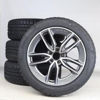 Winter Wheel and Tire Package Alloy 19 Inch with Pirelli Tires for GLA-Class H247, GLB-Class X247, Original Mercedes-AMG