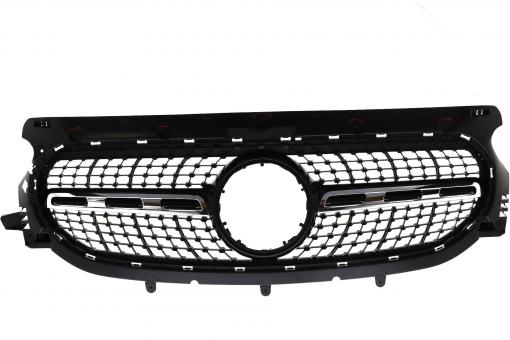 Bright luster black radiator grille