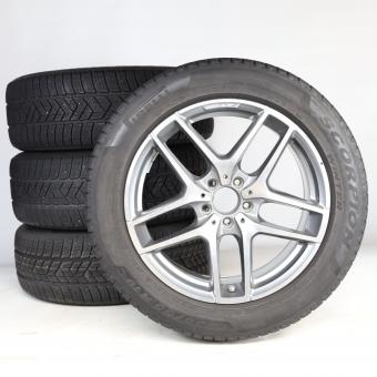 Winter Wheel and Tire Package Alloy 19 Inch with Pirelli Tires for GLC-Coupe 253, GLC-SUV X253, Original Mercedes-AMG
