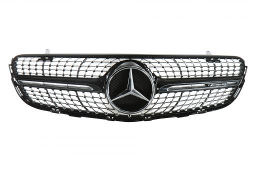 Radiator grille with Mercedes star