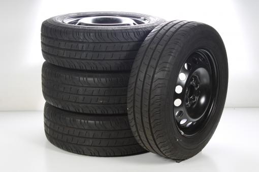Summer Wheel and Tire Package Steel 16 inch with Continental Tires for Vito/V-ClassNeu 447, Original Mercedes-Benz